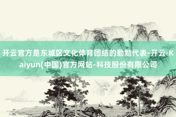 开云官方是东城区文化体育团结的勤勉代表-开云·Kaiyun(中国)官方网站-科技股份有限公司