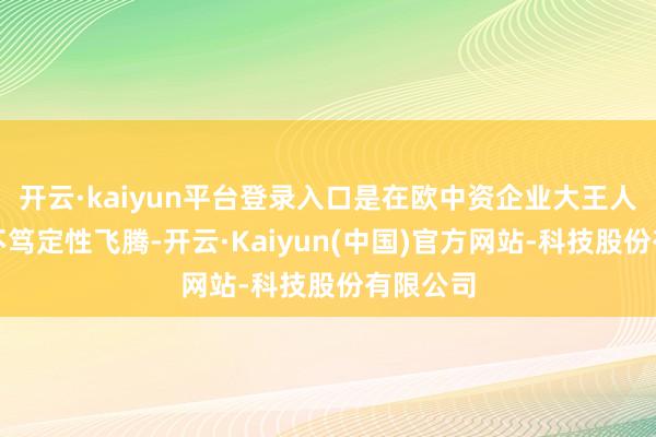 开云·kaiyun平台登录入口是在欧中资企业大王人感受到不笃定性飞腾-开云·Kaiyun(中国)官方网站-科技股份有限公司