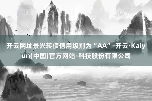 开云网址景兴转债信用级别为“AA”-开云·Kaiyun(中国)官方网站-科技股份有限公司