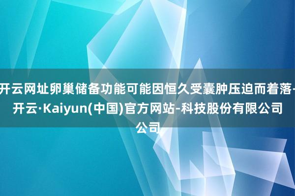 开云网址卵巢储备功能可能因恒久受囊肿压迫而着落-开云·Kaiyun(中国)官方网站-科技股份有限公司