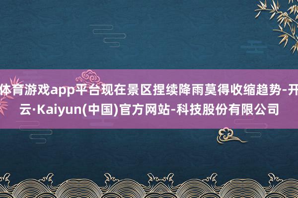 体育游戏app平台现在景区捏续降雨莫得收缩趋势-开云·Kaiyun(中国)官方网站-科技股份有限公司