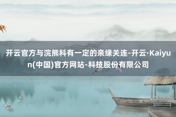 开云官方与浣熊科有一定的亲缘关连-开云·Kaiyun(中国)官方网站-科技股份有限公司